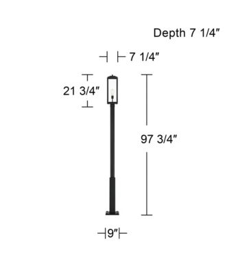 Titan High Mystic Outdoor Post Light