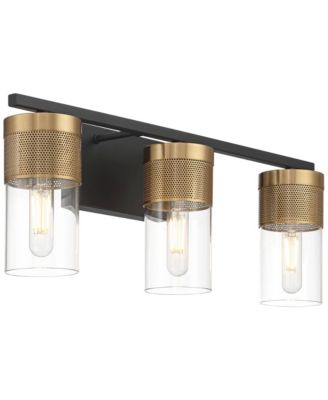 Berlin 23 1/2" High Modern 3 Light Bathroom Vanity Wall Lamp Light Fixture Mount Hardwired