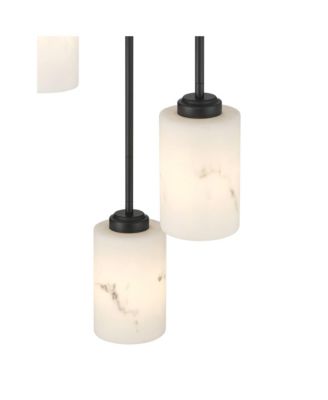Possini Euro Stoker 12 1/2"W Faux Alabaster 3-Light Pendant