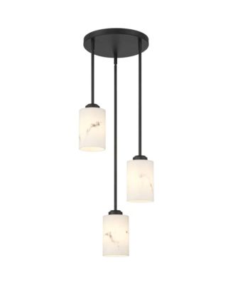 Possini Euro Stoker 12 1/2"W Faux Alabaster 3-Light Pendant