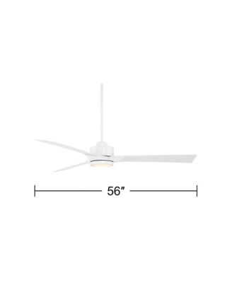 56" Kali Matte LED Damp Ceiling Fan with Remote