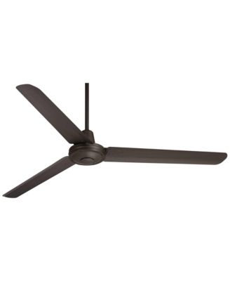 60" Turbina DC Bronze Ceiling Fan with 36" Downrod