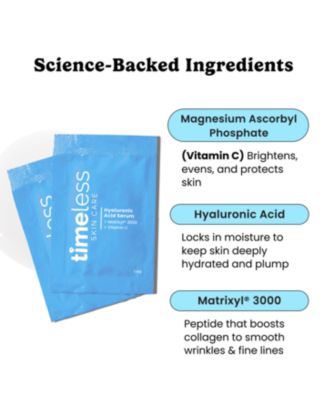 Vitamin C + Peptides + Hyaluronic Acid Serum Single Use Pouches