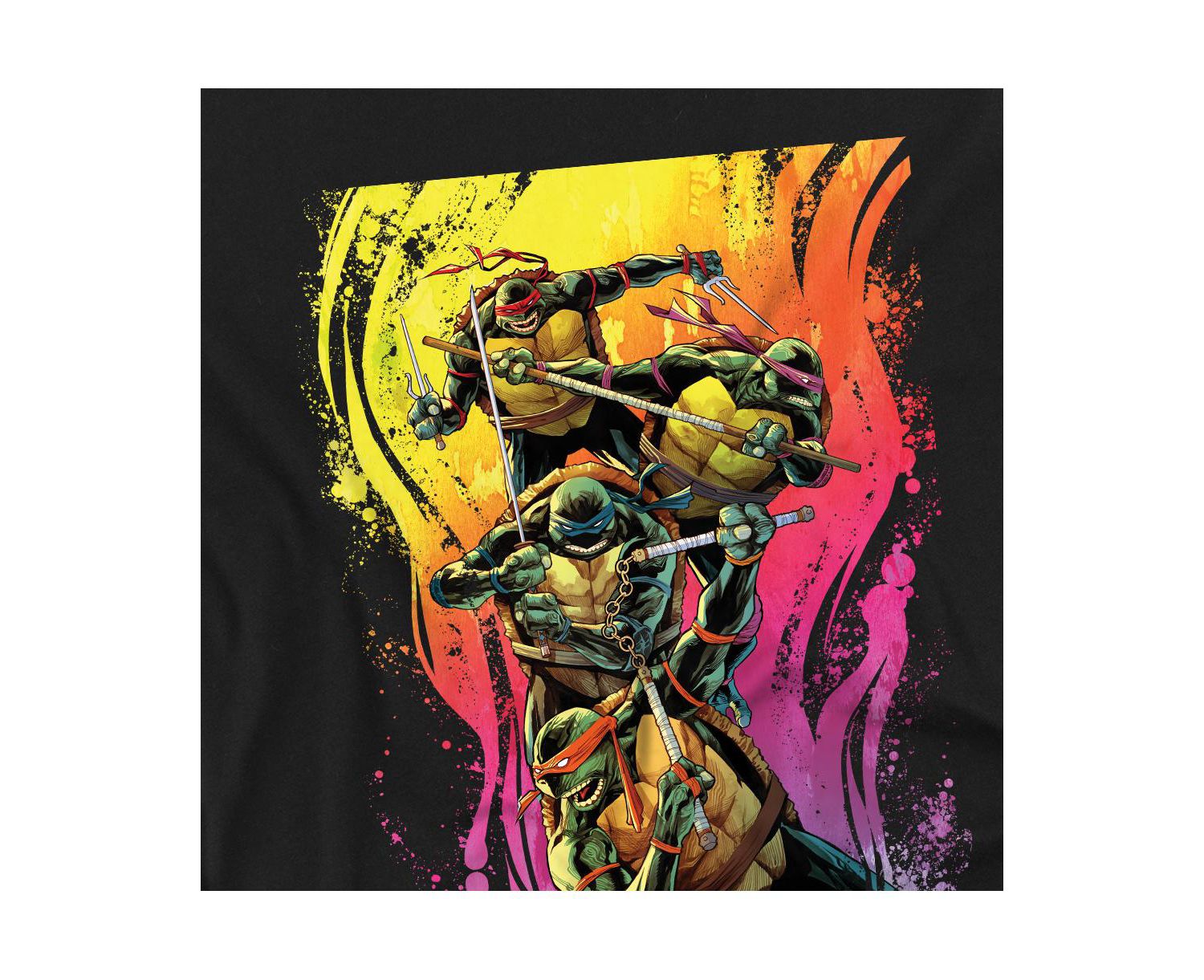 Men's TMNT Hot Rainbow Warriors T-Shirt