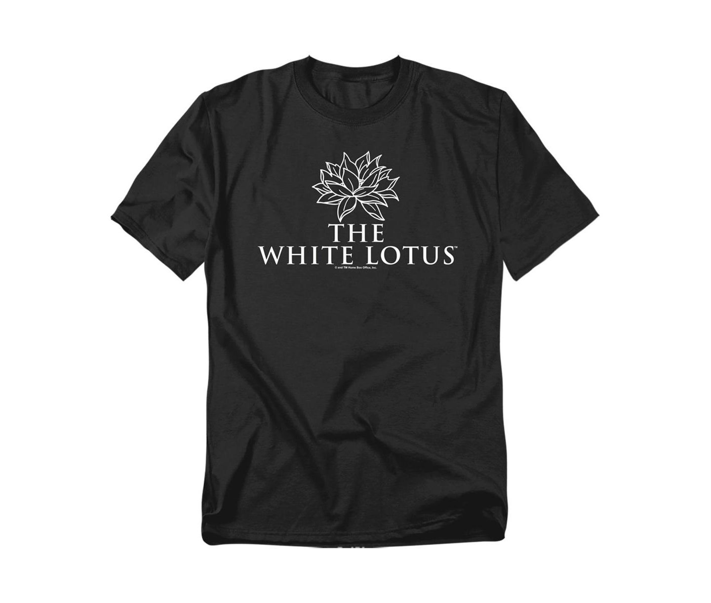 Мужская футболка Logovision The White Lotus Stacked Logo Darks, цвет: Чёрный — фото 1
