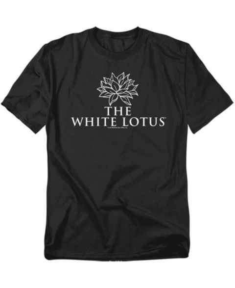 Мужская футболка Logovision The White Lotus Stacked Logo Darks, цвет: Чёрный