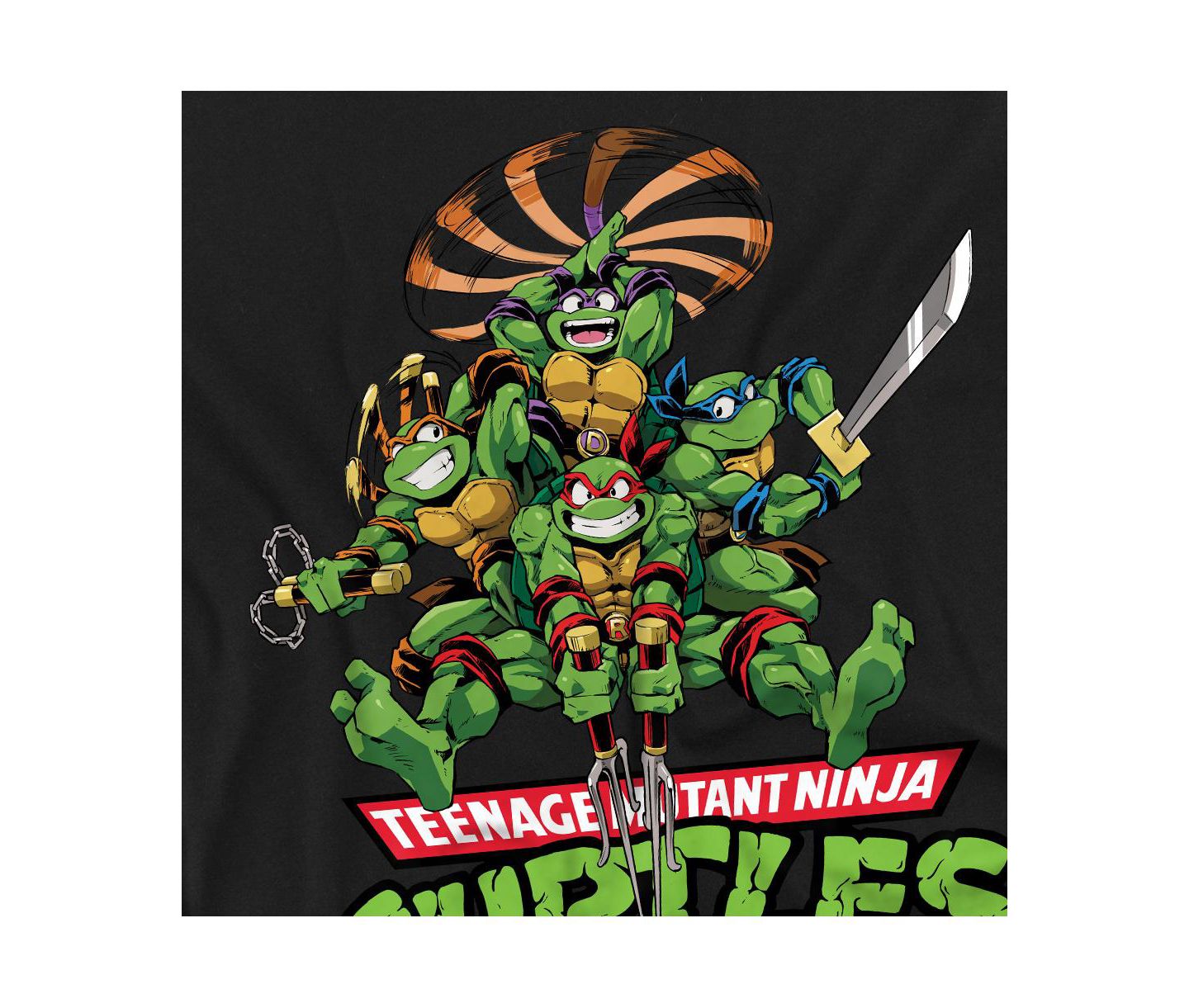 Мужская футболка Logovision Tmnt Manga Turtles, цвет: Чёрный — фото 3