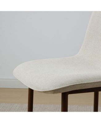 Set of 3 Upholstered Counter Height Stools with Metal Legs, 26" Seat Height