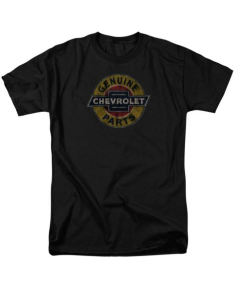 Мужская футболка Corvette Big & Tall Chevrolet Genuine Chevy Parts Distressed Sign, цвет: Чёрный