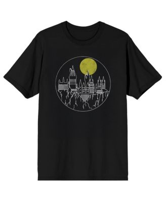 Men's Hogwarts First Year Lined Art Crew Neck Short Sleeve T-shirt