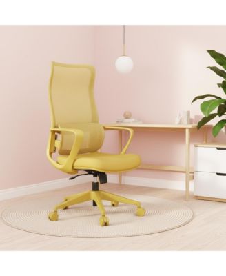 Ergonomic Office Chair, Mesh Breathable High Back Computer Chair with Adjustable Lumbar Support, Foam Seat Cushion for Home Office