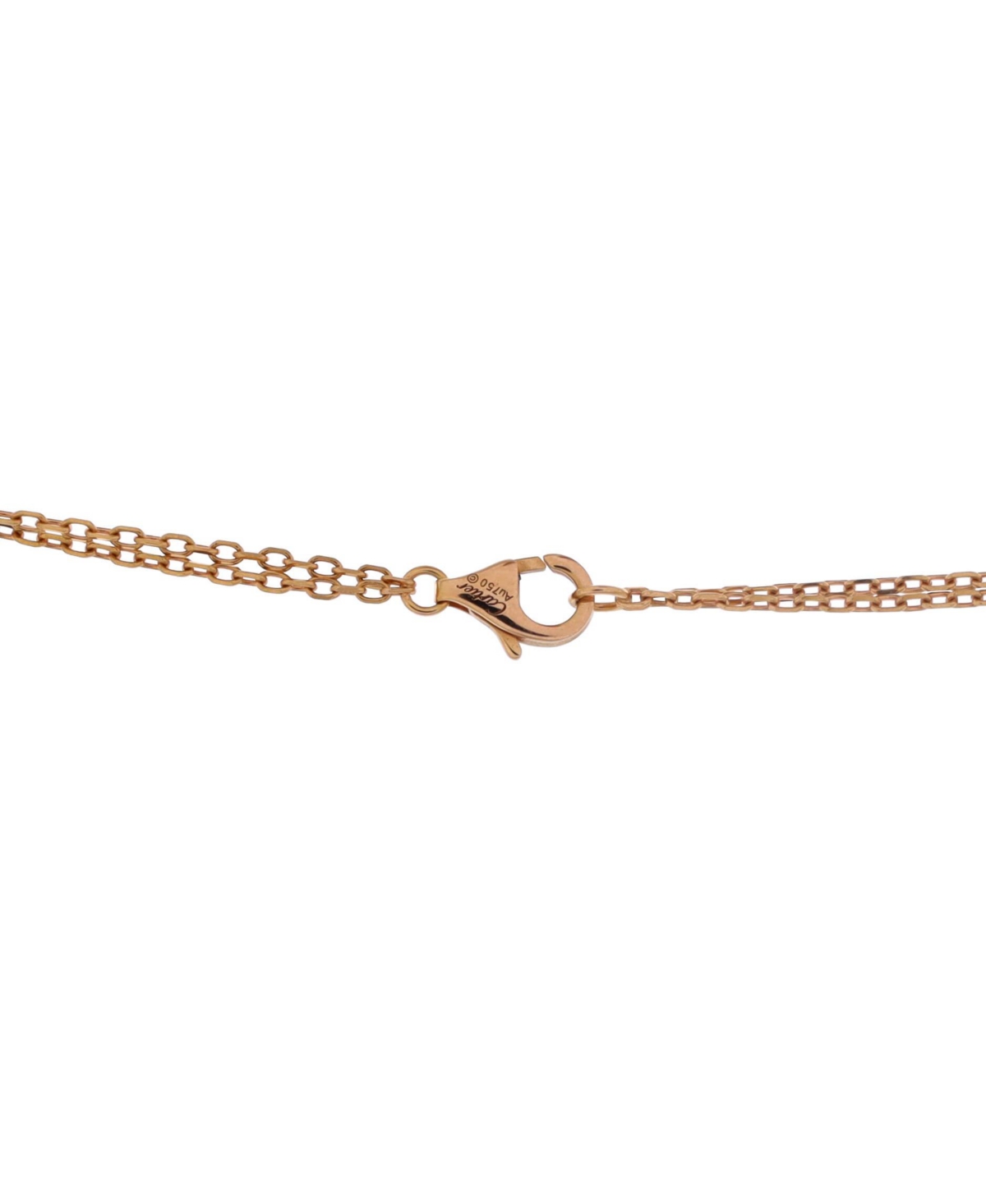 Pre-Owned Cartier Love 3 Ring Pendant Necklace