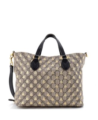 Small Convertible Soft Tote Printed GG Coated Canvas