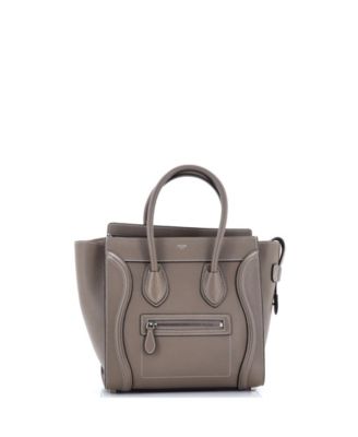 Micro Luggage Bag Grainy Leather