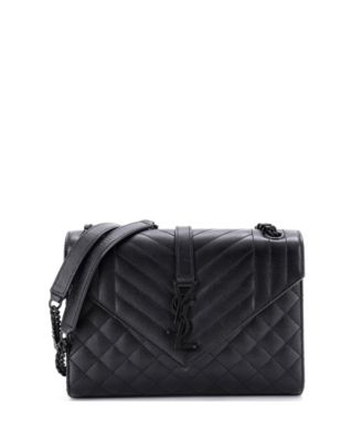 Medium Classic Monogram Envelope Satchel Mixed Matelasse Leather