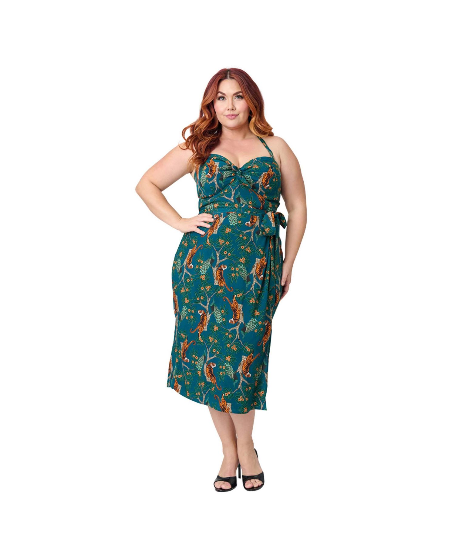 Plus Size Leilani Sleeveless Sarong Dress
