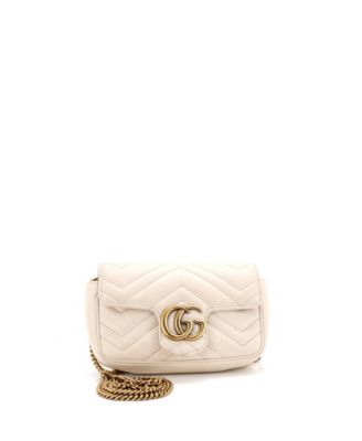 Super Mini GG Marmont Flap Bag Matelasse Leather