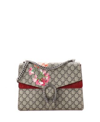 Medium Dionysus Bag Blooms Print GG Coated Canvas
