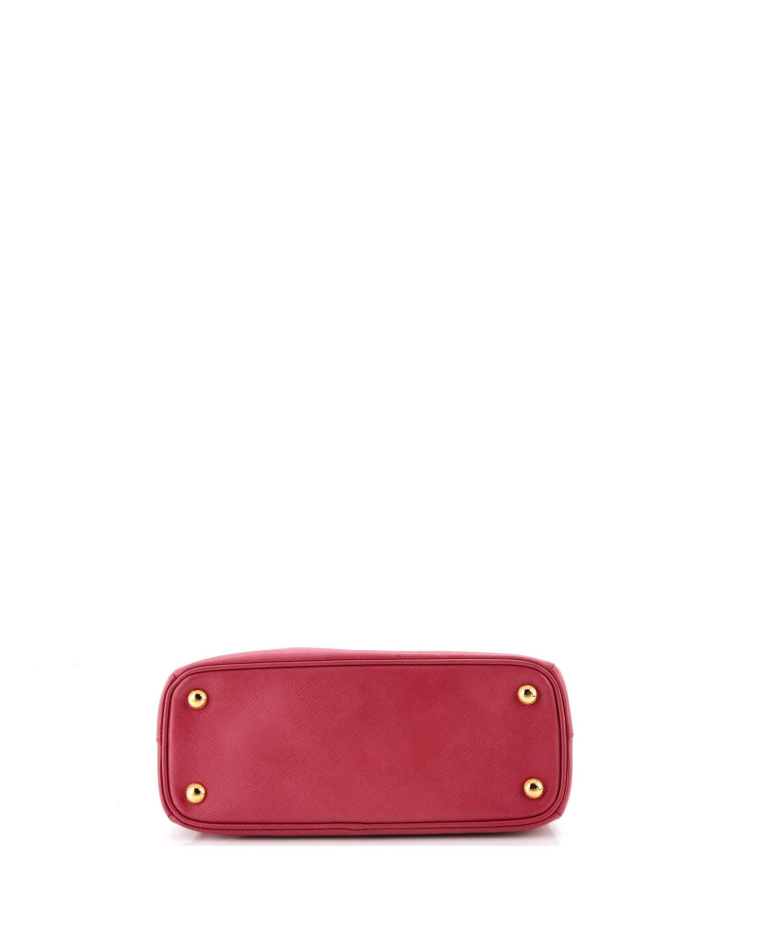 Small Galleria Double Zip Tote Saffiano Leather