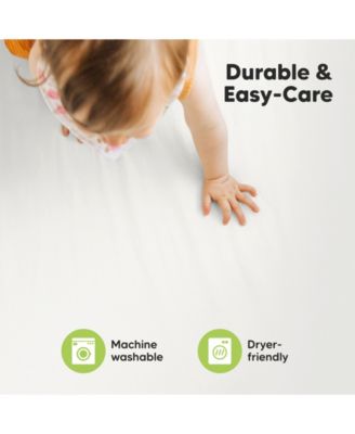 Mini Crib Sheets for Baby Girls, Boys, 2-Pack Soothe Pack and Play Sheets Fitted, Pack N Play Mattress Sheet