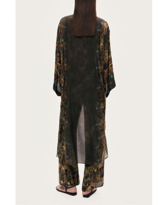 Women's Printed Long Kimono