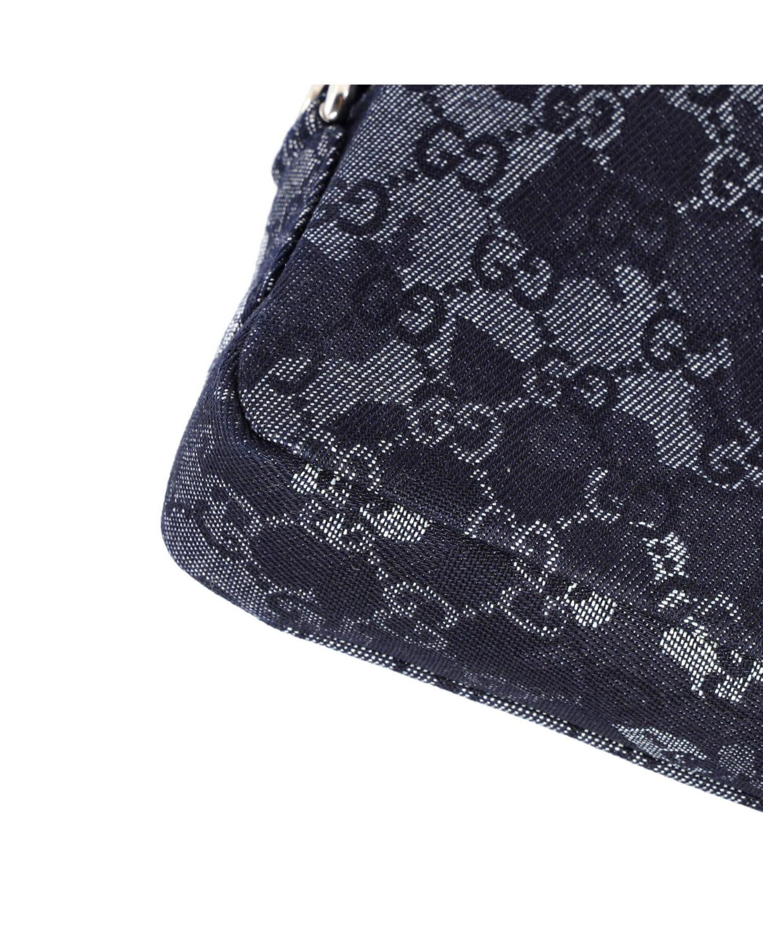 Convertible Crossbody Bag Camouflage GG Denim