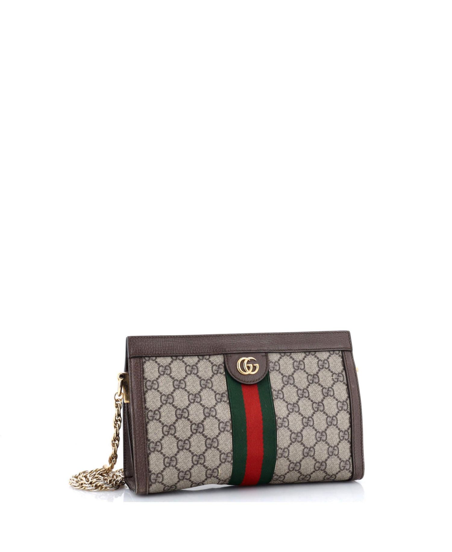 Small Ophidia Chain Shoulder Bag GG Coated Canvas