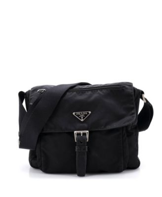 Small Buckle Messenger Bag Tessuto