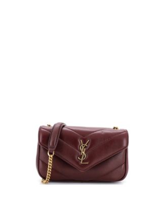 Mini Loulou NM Shoulder Bag Matelasse Chevron Leather