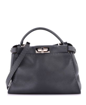 Regular Selleria Peekaboo Bag Rigid Leather