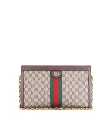 Medium Ophidia Chain Shoulder Bag GG Coated Canvas