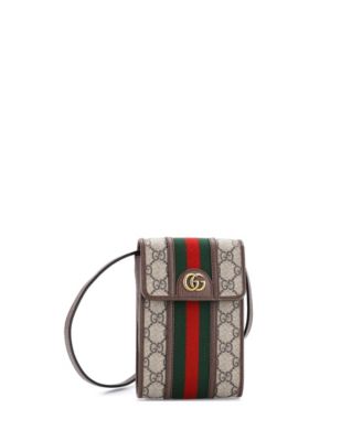 Mini Ophidia Vertical Flap Crossbody Bag GG Coated Canvas