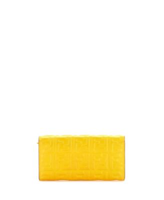 Baguette Continental Wallet Zucca Embossed Leather