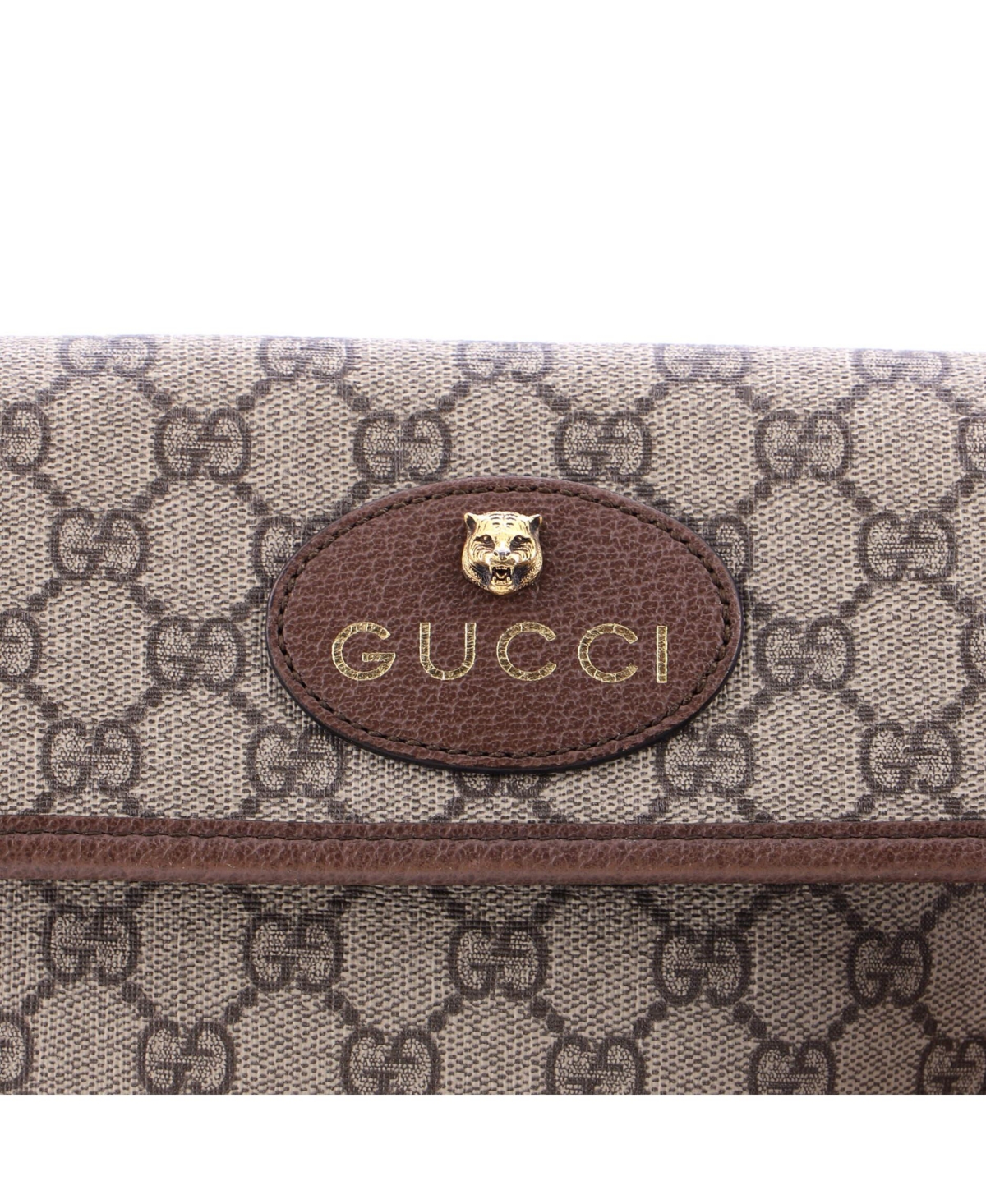 Pre-Owned Gucci Neo Vintage Flap Belt Bag Gg Coated Canvas