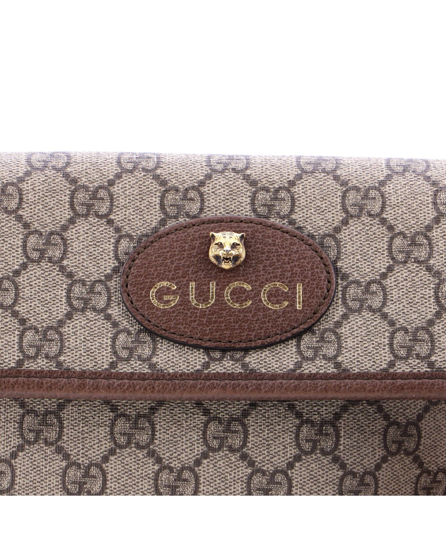 Neo Vintage Flap Belt Bag GG Coated Canvas
