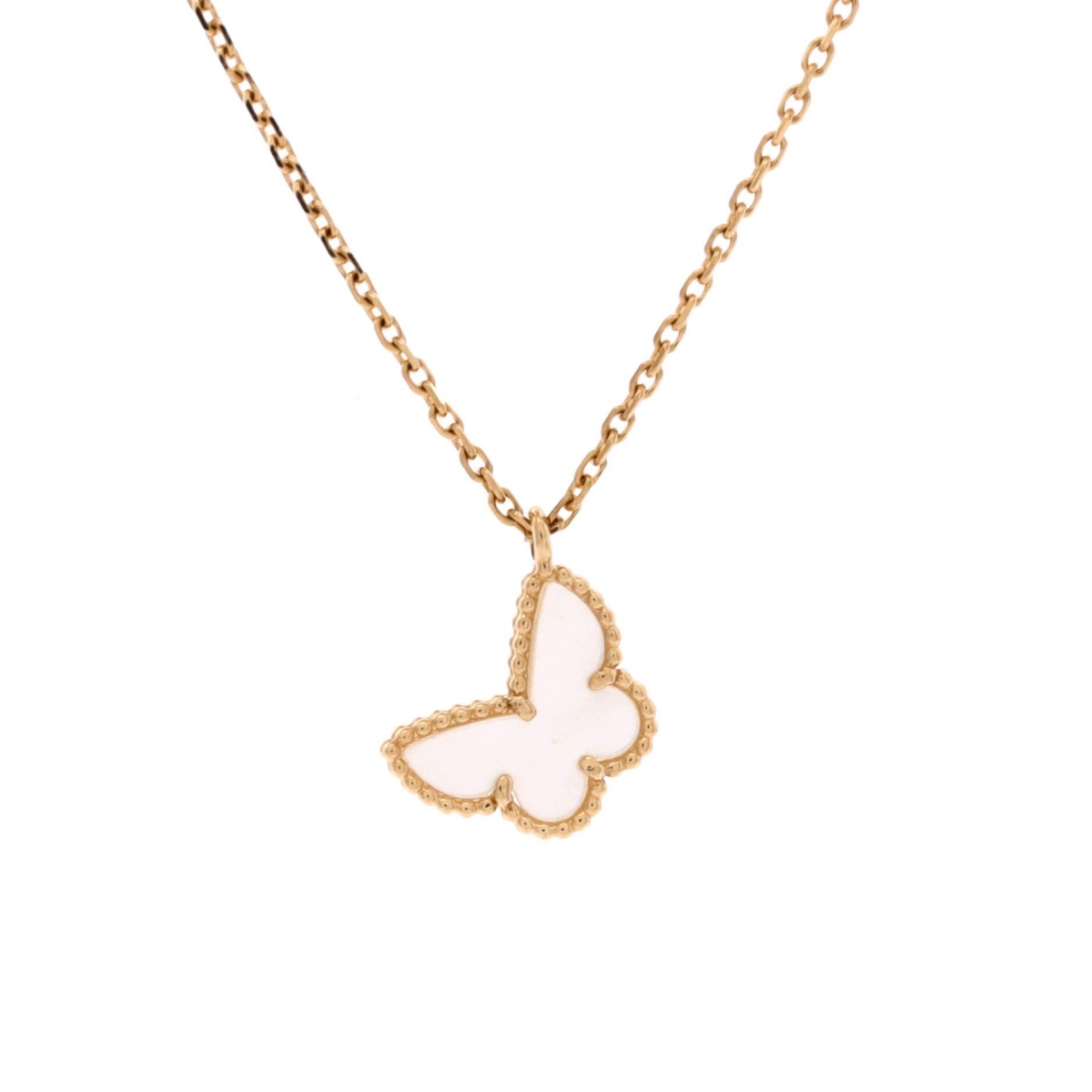 Pre-Owned Van Cleef & Arpels Sweet Alhambra Butterfly Pendant Necklace - 18k yellow gold
