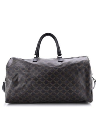 Large x David Weiss Voyage Duffle Bag Printed Triomphe Coated Canvas