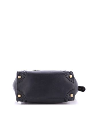 Micro Luggage Bag Smooth Leather