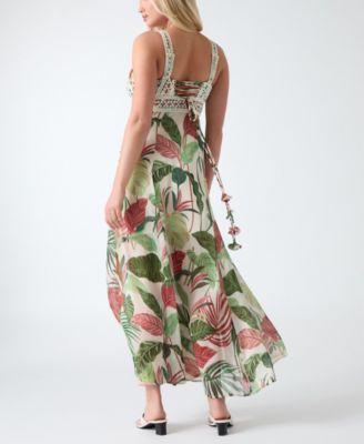 Women's Serena Crochet-Trim Maxi Dress