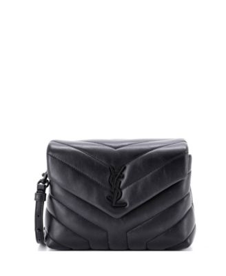 Toy Loulou Shoulder Bag Matelasse Chevron Leather