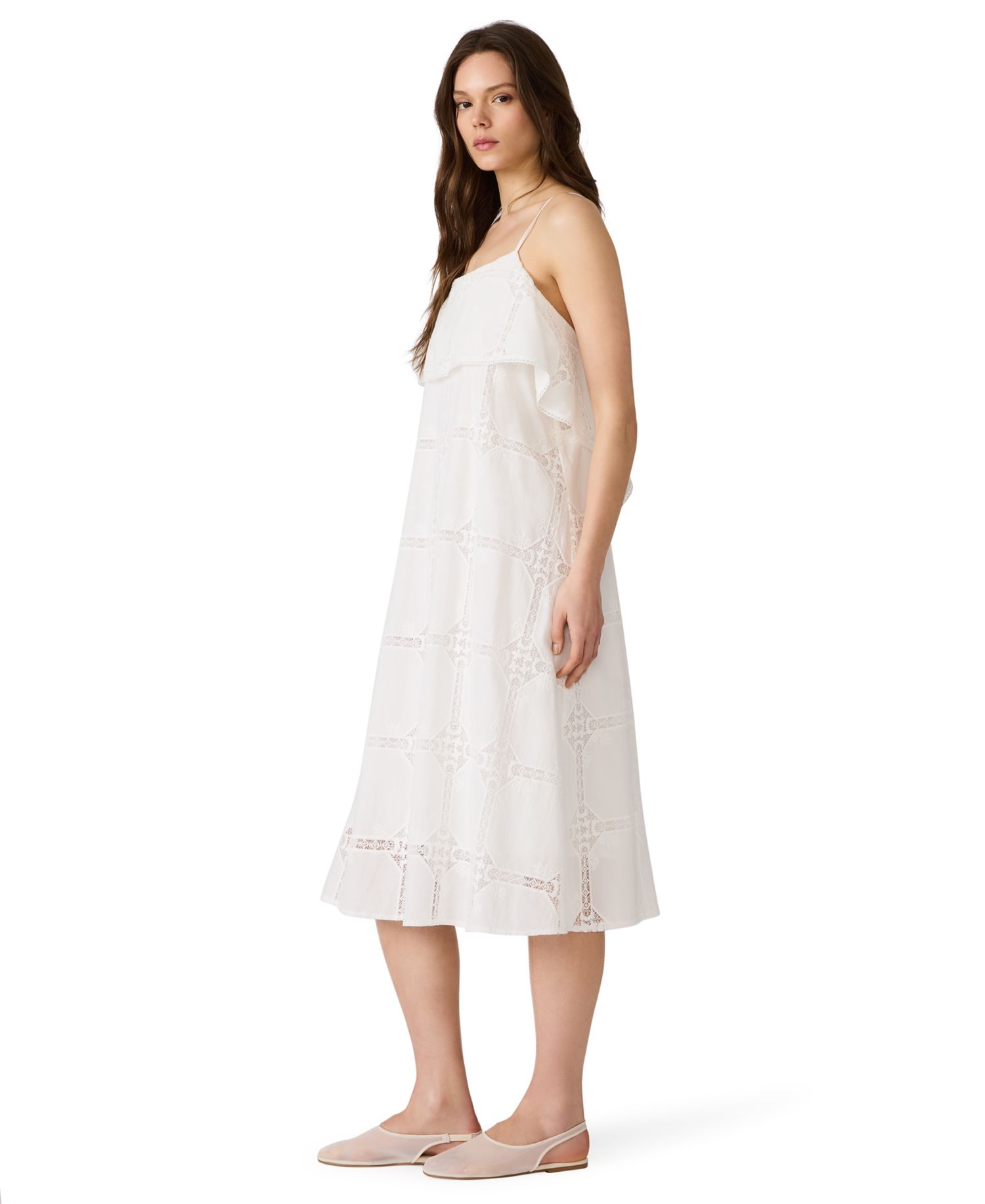 Women's Flavia Square Neck Midi Dress