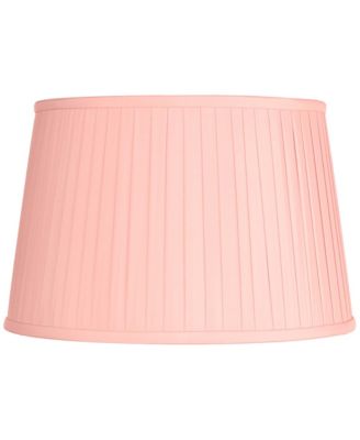 14" Top x 17" Bottom x 11" High x 11" Slant Lamp Shade Replacement Large Empire Pleated Spider Harp Finial