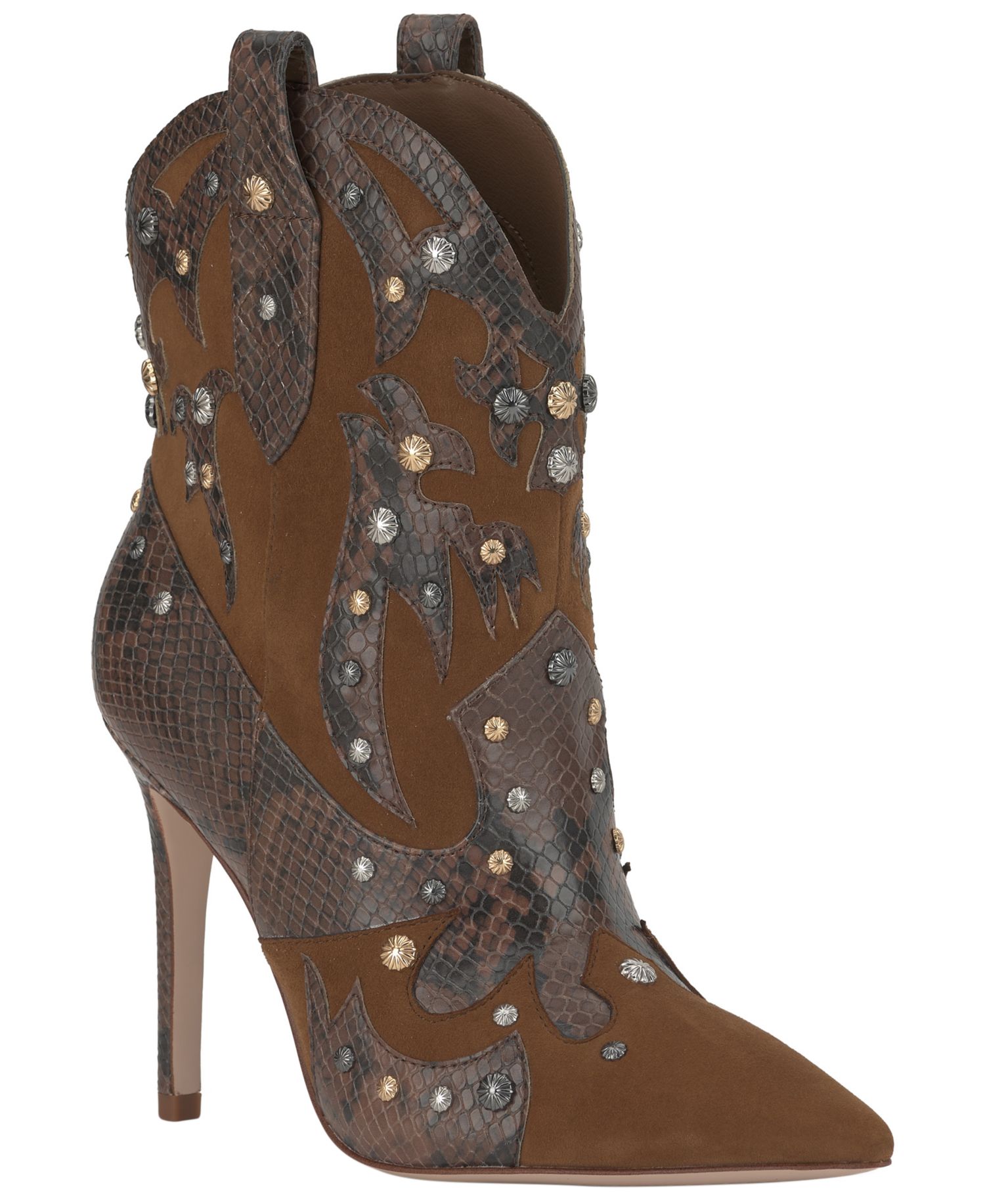 Women's Palieve Stiletto Studded Western Dress Booties