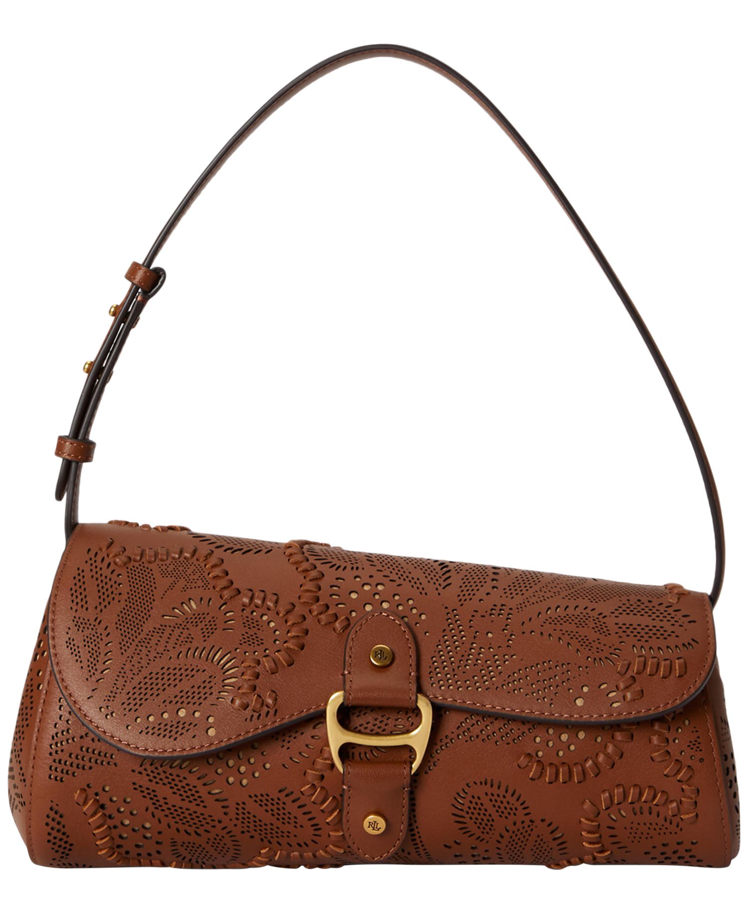 Tasha Medium Floral Tooled Leather East-West Bag