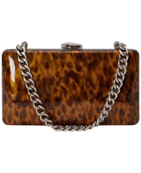 Женские Lauren Ralph Lauren Franki Small Tortoiseshell Patent Clutch