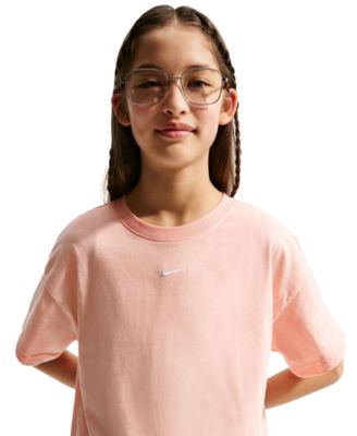 Girls' 7-16 Sportswear Essential Cotton Swoosh Logo T-Shirt