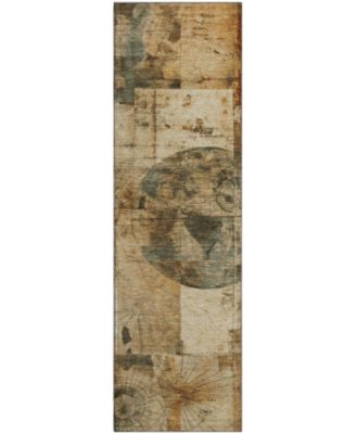 Mayfield Machine Washable AMF1905 2'3" x 7'6" Runner Area Rug
