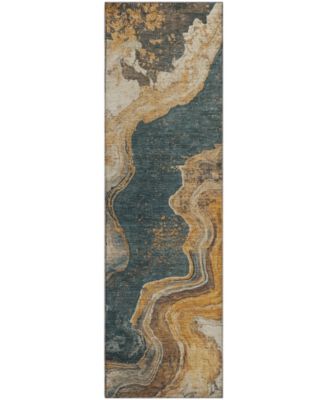 Mayfield Machine Washable AMF1907 2'3" x 7'6" Runner Area Rug