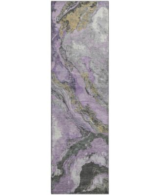 Mayfield Machine Washable AMF1908 2'3" x 7'6" Runner Area Rug