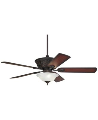 52" Contessa Industrial Rustic Indoor Ceiling Fan LED Light